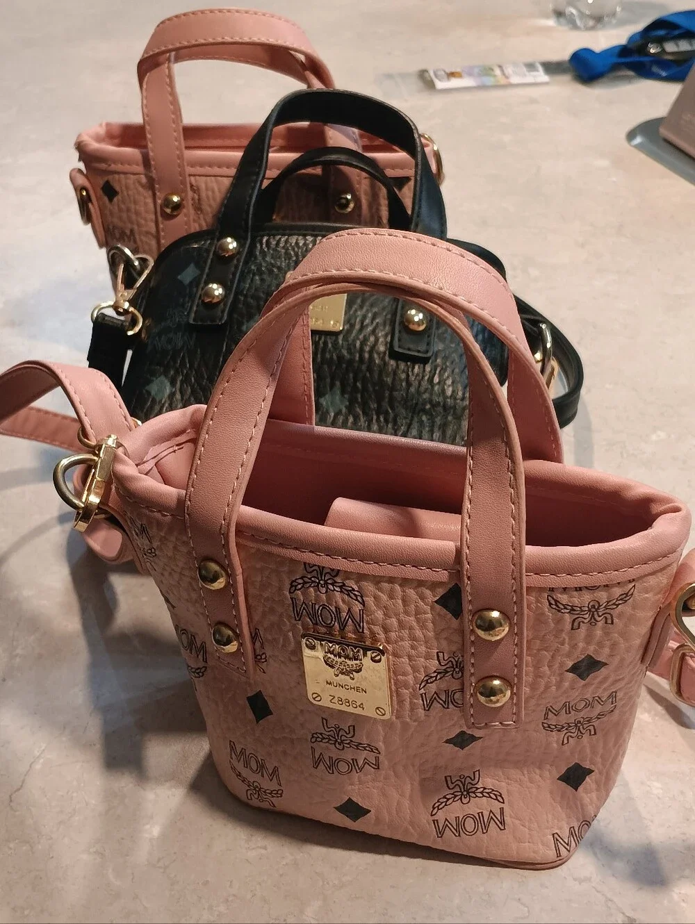 Kids Crossbody Bag with Unicorn Pop-It Charm - White & Pink.   $10.00